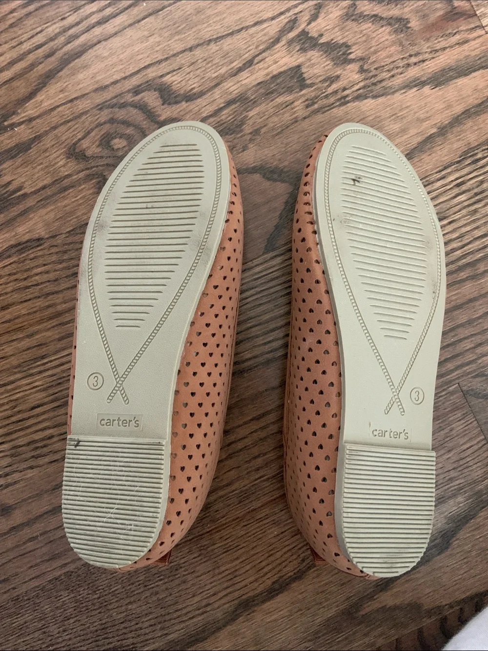 Carter’s Tan Laser Cut Girl Ballet Flats